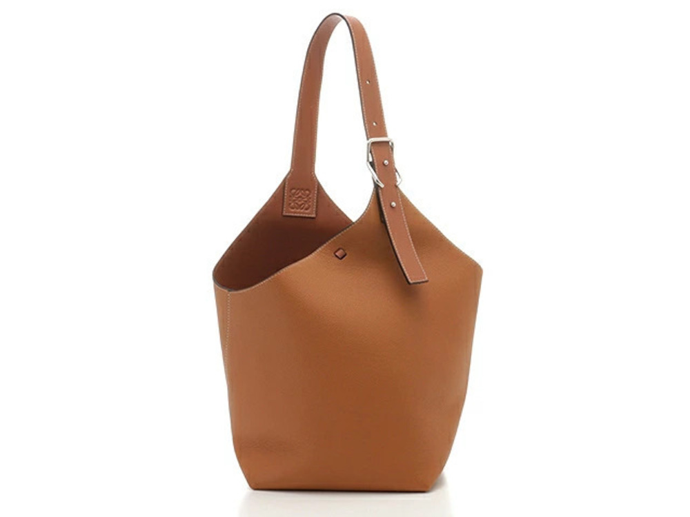 Loewe Balloon Bag Shoulder Calfskin Caramel Tan